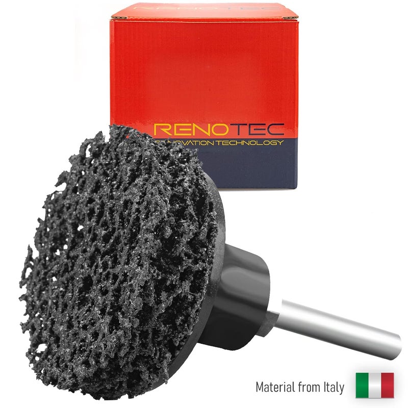 RENOTEC 31Pack 2" Quick Change Sanding Discs Abrasives Extra Coarse Easy Strip & Clean Discs for Paint Rust (Black 31PCS) - Image 2